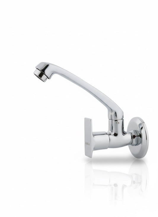 Xara Divine Sink Cock, Chrome Plated Brass,Advanced Aerator, Quarter Turn Handle | For Kitchen SInks