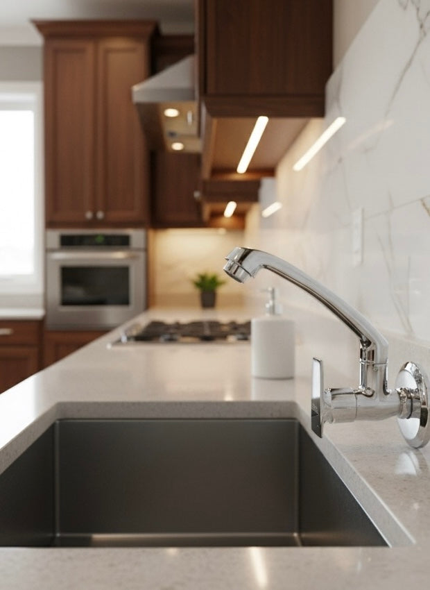 Xara Divine Sink Cock, Chrome Plated Brass,Advanced Aerator, Quarter Turn Handle | For Kitchen SInks