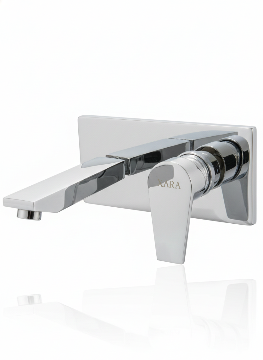 XARA Premium Basin Diverter (With Upper Part), With Heavy Spout, Pure Brass With Leak Proof Cartridge | For Washbasins.Tabletops and Vanity Cabinets